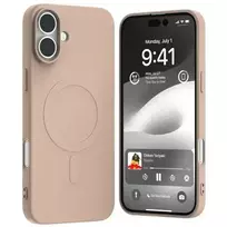 Mercury MagSafe Semi-Silicone iPhone 16 Plus 6.7" pink sand