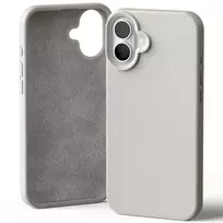 Mercury Silicone iPhone 16 Plus 6.7" stone|stone