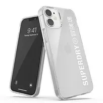 SuperDry Snap iPhone 12 mini Clear Case, white | 42593