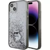 Karl Lagerfeld Liquid Glitter Choupette case for iPhone 15 Plus - clear