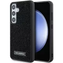 Karl Lagerfeld Rhinestone Metal Logo Case for Samsung Galaxy S24+ - Black
