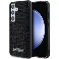 Karl Lagerfeld Rhinestone Metal Logo Case for Samsung Galaxy S24 - Black