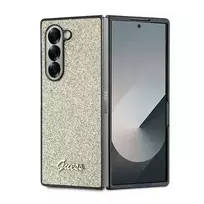 GUESS 4G Glitter Script Case for Samsung Galaxy Z Fold 6 - Gold