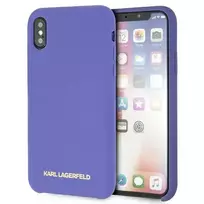 Karl Lagerfeld KLHCPXSLVOG iPhone X|Xs hard case violet silicone