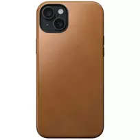 NOMAD Modern leather case for iPhone 15 Plus, 6.7" in English tan