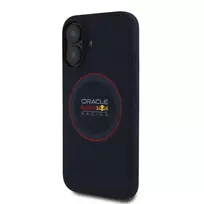 Red Bull Red Ring Silicone phone case for iPhone 16 Plus, navy, with MagSafe support
