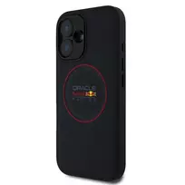Red Bull PU Leather Red Ring phone case for iPhone 16 navy with MagSafe support