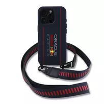 Red Bull Silicone Vertical Logo iPhone 16 Pro Max Case in Blue with MagSafe Support