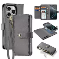 Dux Ducis Lawa Leather phone case for iPhone 16 Pro in Gray