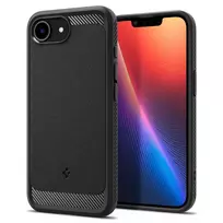 Spigen Rugged Armor phone case for iPhone SE 4, black