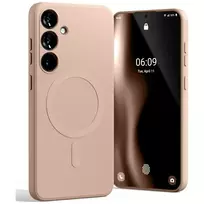 Mercury MagSafe semi-silicone phone case for Samsung Galaxy S25+ in pink sand