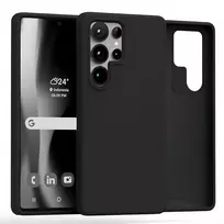 Mercury Silicone phone case for Samsung Galaxy S25 Ultra, black