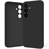 Mercury Silicone Phone Case for Samsung Galaxy S25+ in black
