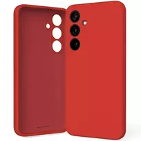 Mercury Silicone Phone Case for Samsung Galaxy S25+ in red