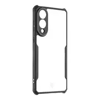 Tactical Quantum Stealth phone case for Samsung Galaxy S25 Edge, clear black