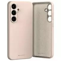 Mercury Silicone phone case for Samsung Galaxy S24 FE in pink