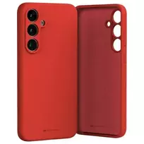 Mercury Silicone Phone Case for Samsung Galaxy S24 FE, red