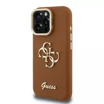 GUESS brown phone case for iPhone 15 Pro Max