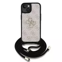 GUESS iPhone 15 pink phone case