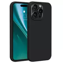 Etteri Silicone phone case for iPhone 15 Pro Max, black