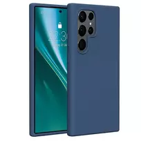 Etteri Silicone case for Samsung Galaxy S24 Ultra in dark blue