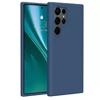 Etteri Silicone case for Samsung Galaxy S23 Ultra in dark blue