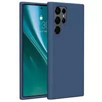 Etteri Silicone case for Samsung Galaxy S22 Ultra in dark blue