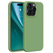 Etteri Silicone phone case for iPhone 15 Pro Max 6.7, light green