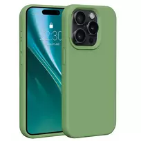 Etteri Silicone phone case for iPhone 15 Pro 6.1 in light green