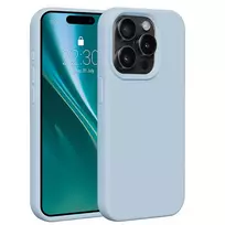 Etteri Silicone phone case for iPhone 15 Pro 6.1, light blue