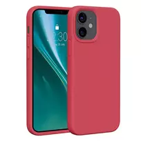 Etteri Silicone phone case for iPhone 12 | 12 Pro, raspberry