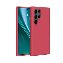 Etteri Silicone phone case for Samsung Galaxy S25 Ultra, raspberry