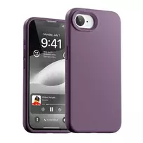 Mercury Silicone phone case for iPhone 16e, purple