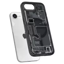 Spigen Ultra Hybrid phone case for iPhone SE 4 (2025) Zero One black with MagSafe