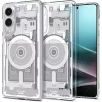 Spigen Ultra Hybrid Mag Case with MagSafe for Samsung Galaxy S25 Edge, Printed - White