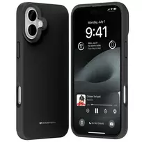 Mercury Case Pure MagSafe Silicone Phone Case for iPhone 16 Plus 6.7", Black with MagSafe Support