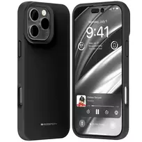 Mercury Pure MagSafe Silicone Phone Case for iPhone 16 Pro Max, Black