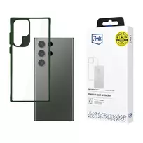 3MK Satin Armor Case+ Green for Samsung Galaxy S24 Ultra - clear