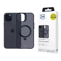 3MK Smoke Case Mag AND Stand for Apple iPhone 15 Plus - Black