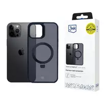 3MK Smoke Case Mag AND Stand for Apple iPhone 12 Pro Max - Black