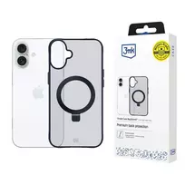 3MK Smoke Case Mag AND Stand for Apple iPhone 16 Plus - clear