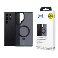 3MK Smoke Case Mag AND Stand for Samsung Galaxy S24 Ultra - Black