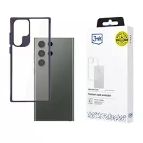 3MK Satin Armor Case+ Purple for Samsung Galaxy S24 Ultra - Transparent