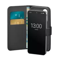 PURO Booklet Case with Flip and Wallet for Samsung Galaxy S25+ - Black