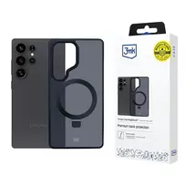 3MK Smoke Case Mag AND Stand for Samsung Galaxy S25 Ultra - Black
