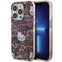 Hello Kitty IML Tags Graffiti Case for iPhone 15 Pro Max - Pink