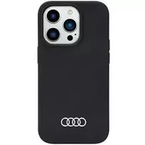 Audi Silicone iPhone 14 Pro Case 6.1" Black | Black Hard Case AU-LSRIP14P-Q3 | D1-BK