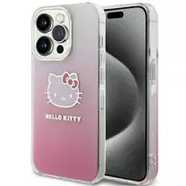 Hello Kitty IML Gradient Electrop Kitty Head Case for iPhone 15 Pro Max - pink