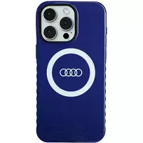 Audi IML Big Logo MagSafe Case for iPhone 15 Pro Max - Blue