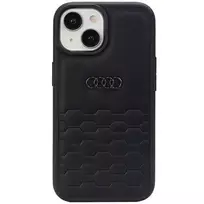 Audi GT Synthetic Leather Case for iPhone 15 Plus - Black